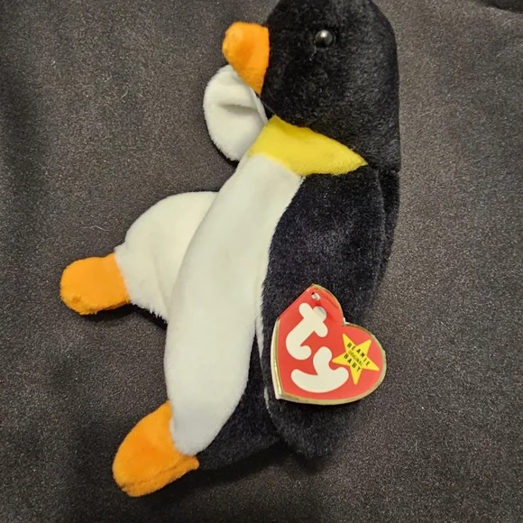 Waddle The Penguin TY beanie Baby Vintage - Picture 6 of 10